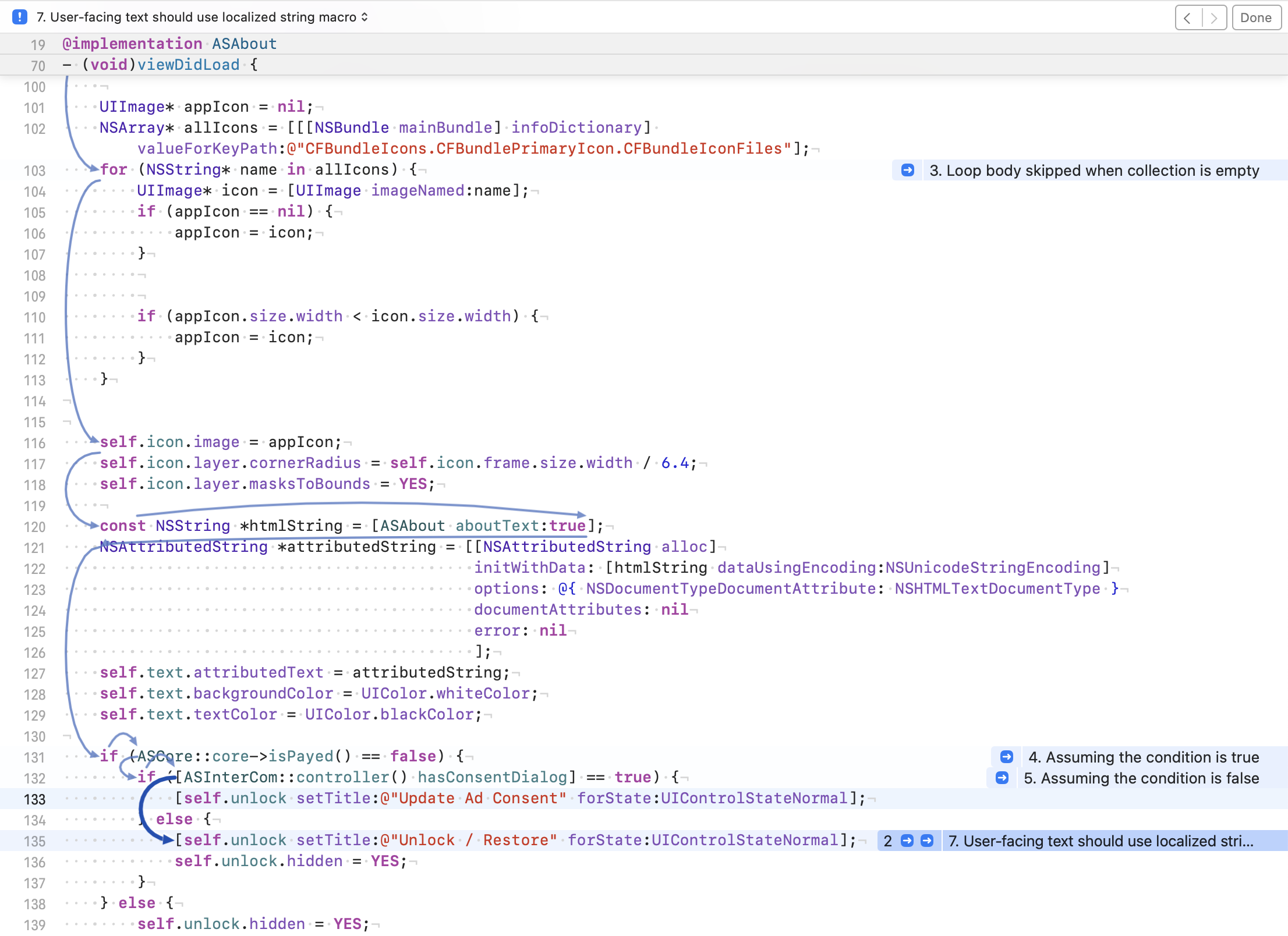 img1666610927 xcode has a really nice code path analysis visualisation